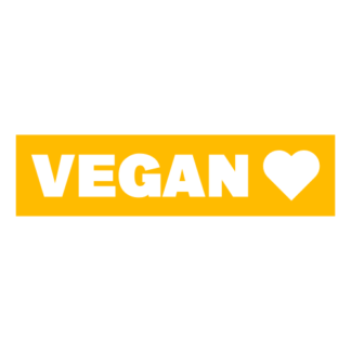 Vegan Decal (Yellow)